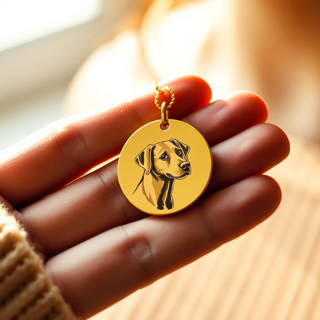 Pendant held in hand